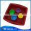A great variety of models square shape microwave silicone cake molds