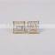 2016 United States style ladies' micro pave stud earring 925 silver jewelry wholesale
