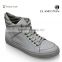 High-top men sneaker with OEM from guangzhou custom made leather sneaker