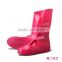 PVC fashion rain shoe cover for women