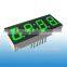 four digits large 7 segment display led lighting with various color