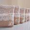 Monogrammed Burlap Lace Wristlets Wallet Purse