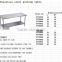 High quality stainless steel working table