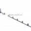 Metal wire chrome display clothing hooks with 7 pins for square tubes KF-D014