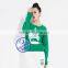 Wholesale high quality womens pullover sweatshirt without hood