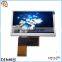 High Quality Portable 4.3 inch transparent lcd display with RGB interface,40 pin, touch panel