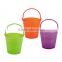 2016 Hot Sale Mini Halloween Color Pails High Quality Wholesale Popular Promotional Plastic Buckets with Handle for Party Favors