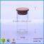 100ml transparent borosilicate glass bottle with stainless steel lid