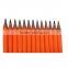 Bright Orange Fluorescent paint HB Plastic Pencil with Eraser Topper