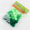 Factory supply DIY crafts green series pompoms toys for kids or wedding party decoration