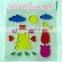 removable pvc rubber window gel stickers