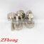 m1 - m10 carbon steel with nickel plated step shoulder knob hand tighten screw