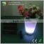 energy saving battery rechargeable RGB color outdoor led flower pot/led light flower pot/LED illuminated flower vase