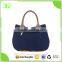 High Quality Cotton Canvas Shopping Tote Women Handbag with Front Pocket