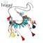 Chinese ethnic acrylic pendant wooden beads necklace for women; party necklace jewelry for wholesale 2016