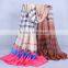 Geometric Plaid Viscose Scarf women new fashion shawl Voile Scarves 180*95