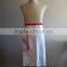 Embroidered White Adults Cooking/Bar Apron, Made of 100% Cotton