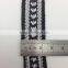 Factory Direct Sale Silver Black National Ribbon Lace Braid Belt