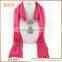 Best prices latest top quality pure plain orange scarf fine workmanship