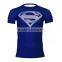 Men Marvel DC Comic Superhero Superman Compression Shirt Fit Tight Gym Bodybuilding T Shirt