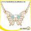 butterfly shaped fake crystal necklace, make crystal necklace