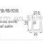 High quality glass shelf clamp from glass wall shelf bracket factory