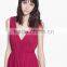 2015 hot selling Chiffon v-neck maxi woman Dress with cut out at back