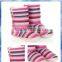 bright stripe knit women indoor shoes boot