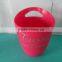 plastic promotional ice bucket stand with handle