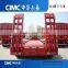 Low Price CIMC Tri-Axle Heavy Duty Equipments Low Bed Semi Trailer Transport By Sinotruck