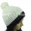 Lovely Ladies Ski Warm Winter Knitted Striped Slouch Beanie Bobble Hat Cap New