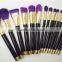 Custom Logo 15 Pieces Cosmetics Makeup Brushes Set Free Samples
