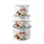 Logo printed high ice mixing bowl set with lid