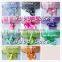 Popular 5/8''fold over elastic tie by yard, wholesale custom printed foil golden clover shiny hair tie headdress
