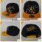 Wholesale custom male 6 panel plain distressed embroidered snapabck baseball cap