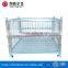2016 new style four way entry custom size heavy duty corrugated sheet bulk containers metal pallet box