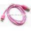 Fabric Braided USB Sync Data Charger Cable