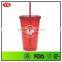 hot sale 16oz insulated double wall plastic mugs with custom logo