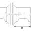 S950R Shower Room glass Door Knob
