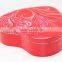Heart Shape Chocolate Biscuits Packaging Tin Can For House Food Container