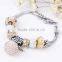 Latest European Crystal Pave Beaded Bracelet, Perfume Bottle Charm Bracelet, Perfume Bottle Bracelet Holder