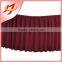 2015 Hot Sale beautiful polyester bridal table skirt