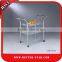 Glass laundry beauty type collection stainless steel serving cart