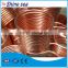 Hot water solar heater system copper coil