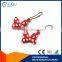 wholesale price custom lego red bowknot keychain