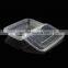 food plastic container PP dish plate plastic plate 1200ml Sushi box
