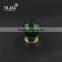 1 1/2 inch forest green antique brass glass knobs for kitchen