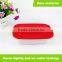 Custom Disposable Pasta Bowl With Red Lid Plastic Microwave Safe Food Containers