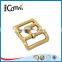 Engraved Logo Gold Metal Lady Shoes Buckles