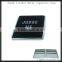 2014 High Quality Black Suede Leather Metal Cigarette Case Box Wallet With Elastic Holder